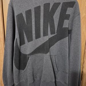 Nike Gray Sweatshirt with Black Logo